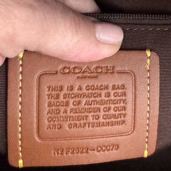 ❤️❤️ NWT.. Coach Large Rowen in brown suede and leather! - Picture 10 of 12
